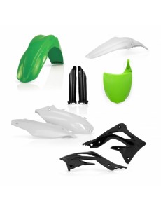 KIT PLÁSTICOS COMPLETO ACERBIS KAWASAKI KX-F 450 2012 BRANCO E VERDE